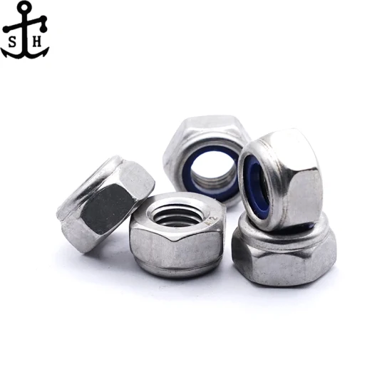 Stainless Steel 304 DIN985 DIN982 Nylon Non-Metallic Anti-Loose Lock Nut Made in China